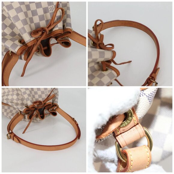 LOUIS VUITTON Damier Azur Noe Shoulder Bag N42222 LV Auth 141023V - Picture 16 of 16